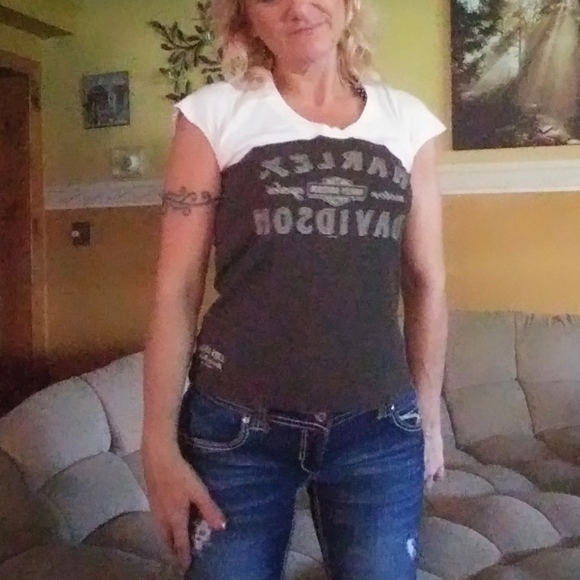 Harley Davidson short sleeved top - Picture 8 of 12